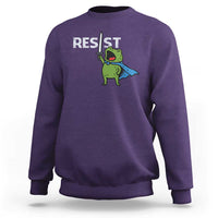 Resist Frog Warrior Sweatshirt Funny Rebel Meme Gift - Wonder Print Shop