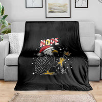 Funny Eagle No Kings In America Christmas 2025 Throw Blanket - Wonder Print Shop