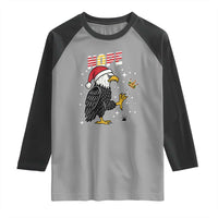 Funny Eagle No Kings In America Christmas 2025 Raglan Shirt - Wonder Print Shop