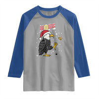 Funny Eagle No Kings In America Christmas 2025 Raglan Shirt - Wonder Print Shop