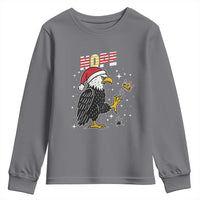 Funny Eagle No Kings In America Christmas 2025 Youth Sweatshirt - Wonder Print Shop