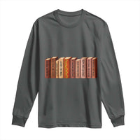 African American Teachers Gift Long Sleeve Shirt Black History Leaders Book - Wonder Print Shop