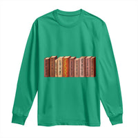 African American Teachers Gift Long Sleeve Shirt Black History Leaders Book - Wonder Print Shop