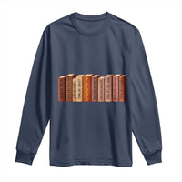 African American Teachers Gift Long Sleeve Shirt Black History Leaders Book - Wonder Print Shop