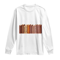 African American Teachers Gift Long Sleeve Shirt Black History Leaders Book - Wonder Print Shop