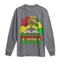 Black History Honoring The Past Inspiring The Future Long Sleeve Shirt African American Pride - Wonder Print Shop