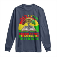 Black History Honoring The Past Inspiring The Future Long Sleeve Shirt African American Pride - Wonder Print Shop