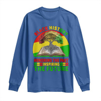 Black History Honoring The Past Inspiring The Future Long Sleeve Shirt African American Pride - Wonder Print Shop