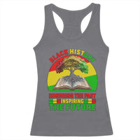 Black History Honoring The Past Inspiring The Future Racerback Tank Top African American Pride - Wonder Print Shop