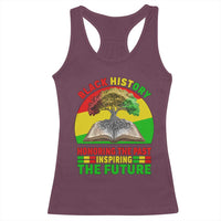 Black History Honoring The Past Inspiring The Future Racerback Tank Top African American Pride - Wonder Print Shop