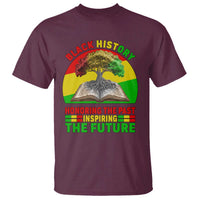 Black History Honoring The Past Inspiring The Future T Shirt African American Pride - Wonder Print Shop
