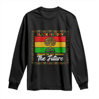 Black History Month Long Sleeve Shirt Honoring The Past Inspiring The Future - Wonder Print Shop