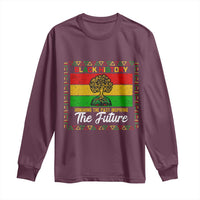 Black History Month Long Sleeve Shirt Honoring The Past Inspiring The Future - Wonder Print Shop