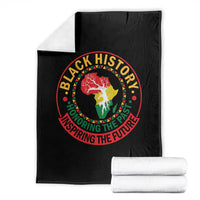 Inspiring The Future Honoring The Past Throw Blanket African American Heritage - Wonder Print Shop