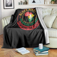 Inspiring The Future Honoring The Past Throw Blanket African American Heritage - Wonder Print Shop