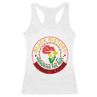 Inspiring The Future Honoring The Past Racerback Tank Top African American Heritage - Wonder Print Shop
