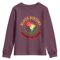 Inspiring The Future Honoring The Past Youth Sweatshirt African American Heritage - Wonder Print Shop