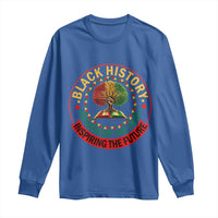 Black History Month Quote Long Sleeve Shirt Honoring The Past Inspiring The Future Gift - Wonder Print Shop