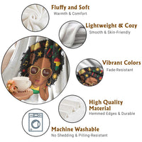 My Roots Black History Culture Pride Throw Blanket African American Heritage - Wonder Print Shop