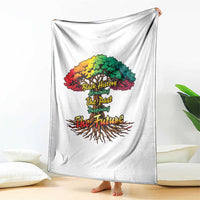 Black History Month Quote Throw Blanket Inspiring The Future Honoring The Past - Wonder Print Shop