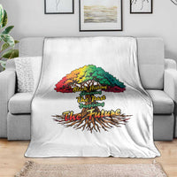 Black History Month Quote Throw Blanket Inspiring The Future Honoring The Past - Wonder Print Shop