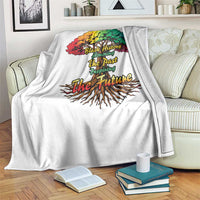 Black History Month Quote Throw Blanket Inspiring The Future Honoring The Past - Wonder Print Shop