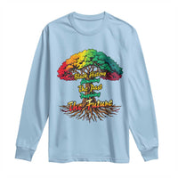 Black History Month Quote Long Sleeve Shirt Inspiring The Future Honoring The Past - Wonder Print Shop