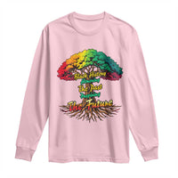 Black History Month Quote Long Sleeve Shirt Inspiring The Future Honoring The Past - Wonder Print Shop