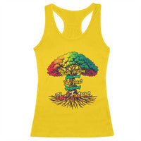 Black History Month Quote Racerback Tank Top Inspiring The Future Honoring The Past - Wonder Print Shop
