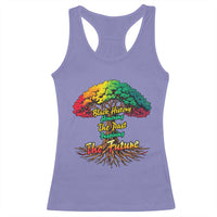 Black History Month Quote Racerback Tank Top Inspiring The Future Honoring The Past - Wonder Print Shop