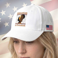 Education Is Freedom Baseball Cap Black History Women Teacher Gift