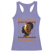 Education Is Freedom Racerback Tank Top Black History Women Teacher Gift - Wonder Print Shop