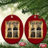What We Learn From Black History Ceramic Ornament Vintage African American Leaders - Wonder Print Shop