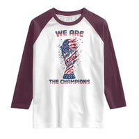 We Are Champions Raglan Shirt USA Soccer Lover Gift