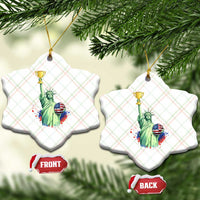 Statue Of Liberty Soccer Cup Ceramic Ornament USA Soccer Lover Gift