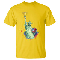 Statue Of Liberty Soccer Cup T Shirt USA Soccer Lover Gift