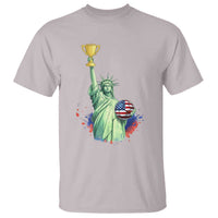 Statue Of Liberty Soccer Cup T Shirt USA Soccer Lover Gift