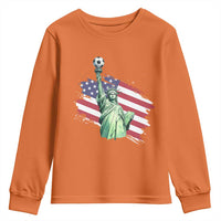 Statue Of Liberty Soccer Lover Youth Sweatshirt New Yorker Fan Gift