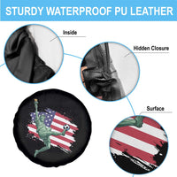 Funny Statue Of Liberty Playing Soccer Spare Tire Cover New Yorker Fan Gift