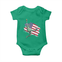 Funny Statue Of Liberty Playing Soccer Baby Onesie New Yorker Fan Gift