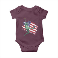 Funny Statue Of Liberty Playing Soccer Baby Onesie New Yorker Fan Gift