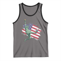 Funny Statue Of Liberty Playing Soccer Tank Top New Yorker Fan Gift