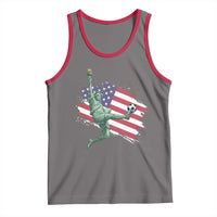 Funny Statue Of Liberty Playing Soccer Tank Top New Yorker Fan Gift