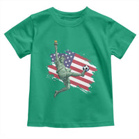 Funny Statue Of Liberty Playing Soccer Toddler T Shirt New Yorker Fan Gift