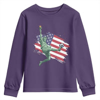 Funny Statue Of Liberty Playing Soccer Youth Sweatshirt New Yorker Fan Gift