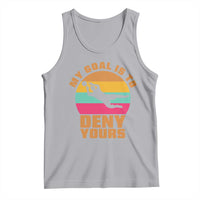 My Goal Is To Deny Yours Tank Top Soccer Goalkeeper Pride