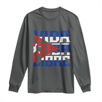 Viva Cuba Libre Long Sleeve Shirt Cuban Freedom Supporter