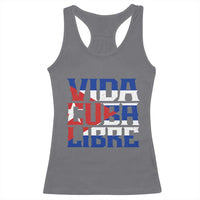 Viva Cuba Libre Racerback Tank Top Cuban Freedom Supporter
