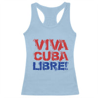 Viva Cuba Libre Racerback Tank Top SOS Cuba Stand With Freedom Movement