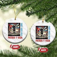 Cuban American Pride Ceramic Ornament Viva Cuba Libre Supporter
